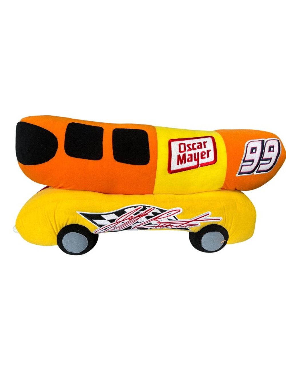 Oscar Mayer Wienermobile Plush Hanging Display NASCAR No. 99 Jeff Burton New